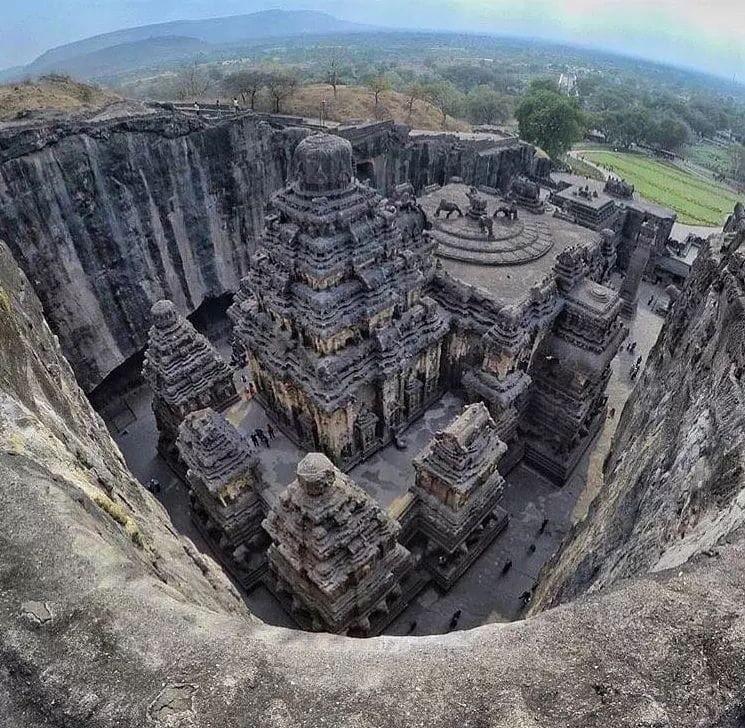 The Ajanta Caves. It were built in two phases, from the 2nd century BCE to the 1st century CE, and again in the 5th and 6th centuries AD